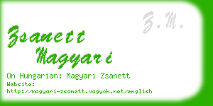 zsanett magyari business card